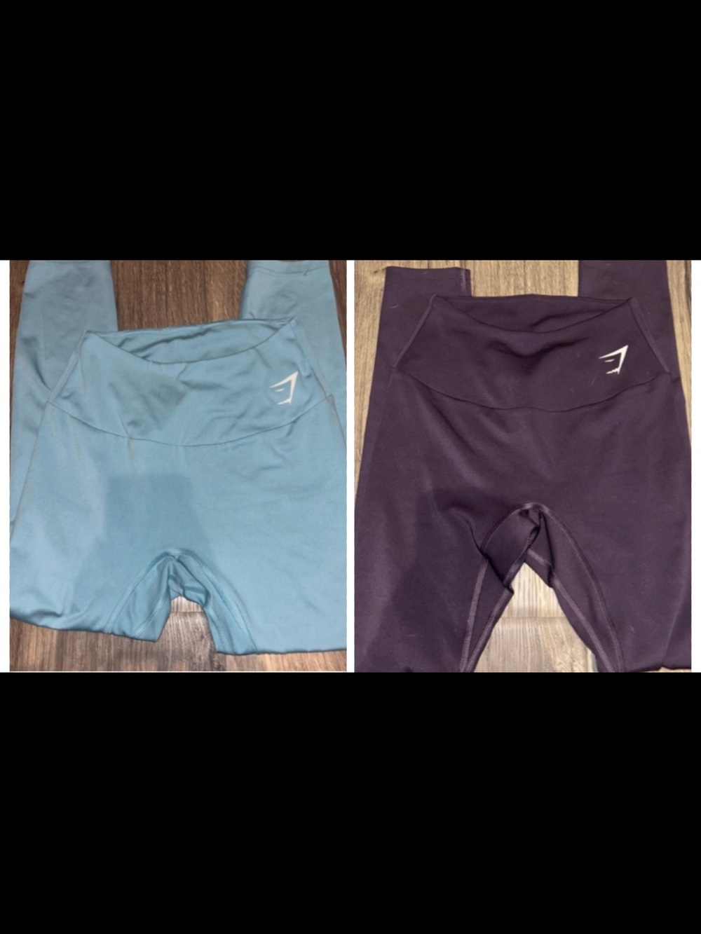 BUNDLE (2) Gymshark XS Vital Seamless Leggings Blue & Purple Set